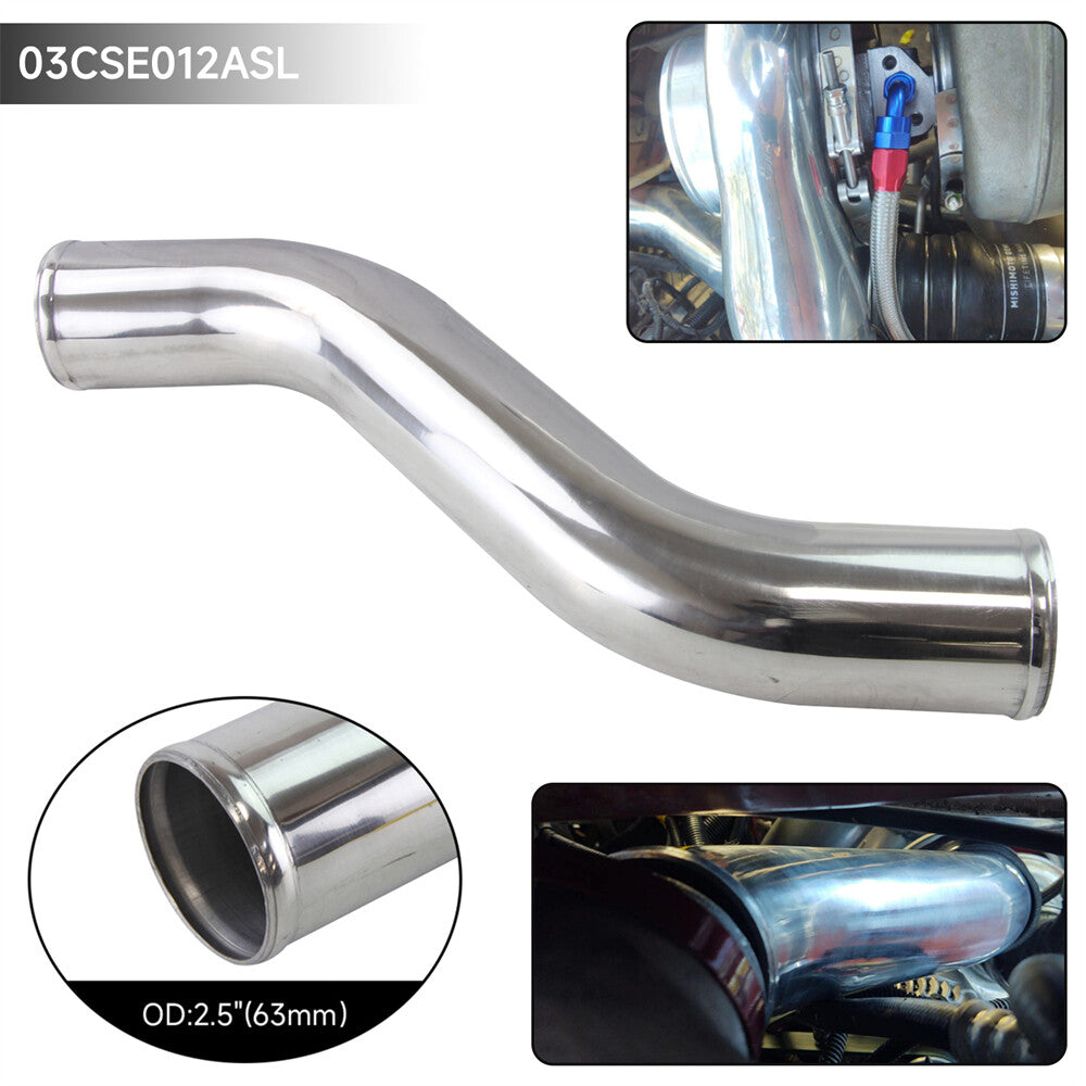 40 Degree Z / S Shape Aluminum Intercooler Air Pipe Piping Tube hose 63mm 2.5