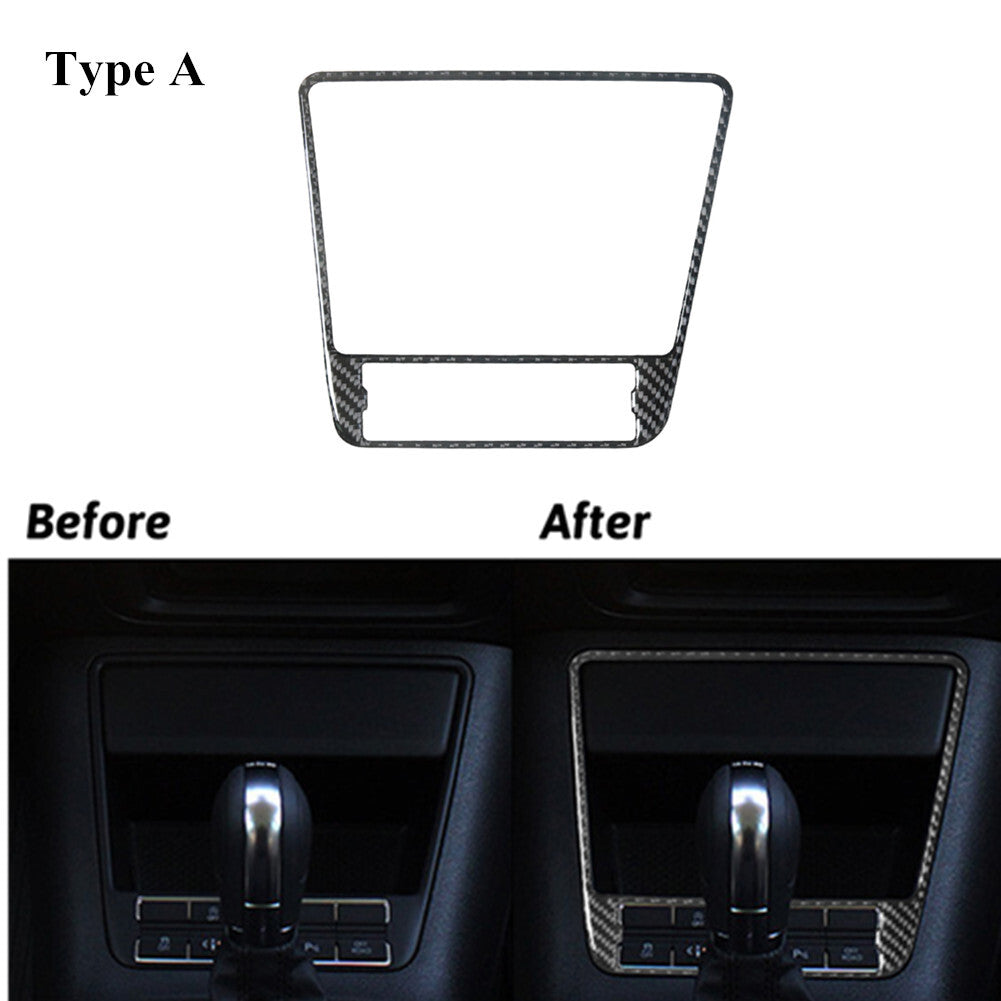 Carbon Fiber Center Console Trim Bezel for Volkswagen for Tiguan 2013-2017