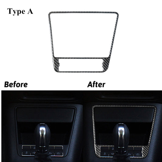 Carbon Fiber Center Console Trim Bezel for Volkswagen for Tiguan 2013-2017