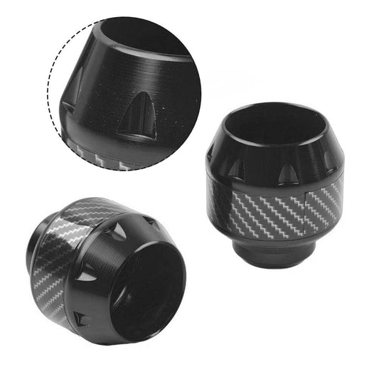 2x Motorcycle Front Fork Frame Sliders Crash Protection Engine Collision Black
