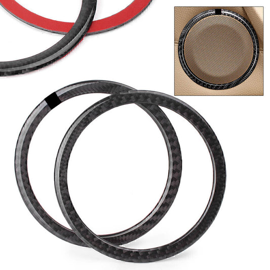 Carbon Fiber Door Speaker Loud Cover Sticker Trim Fit for BMW E90 3 Series E84 X1