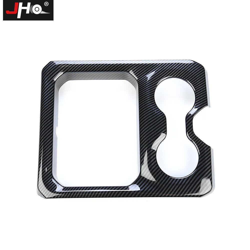 Carbon Fiber Front Water Cup Holder Cover Trim Decor for Dodge for Ram 1500 2019+