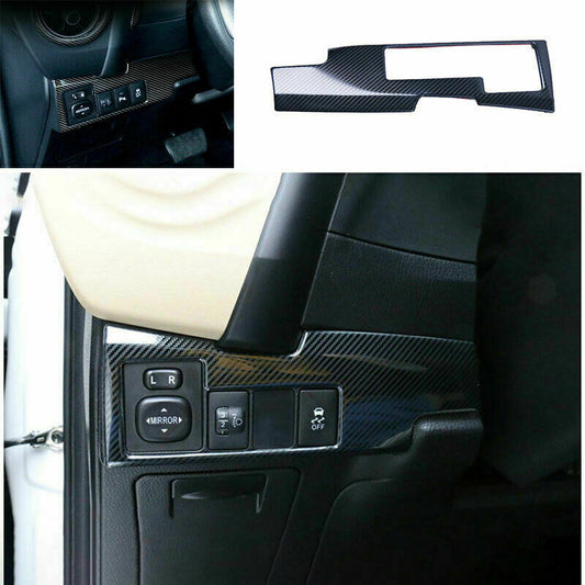 for Toyota for Corolla 2014-2018 Carbon Fiber Headlight Switch Control Frame Trim