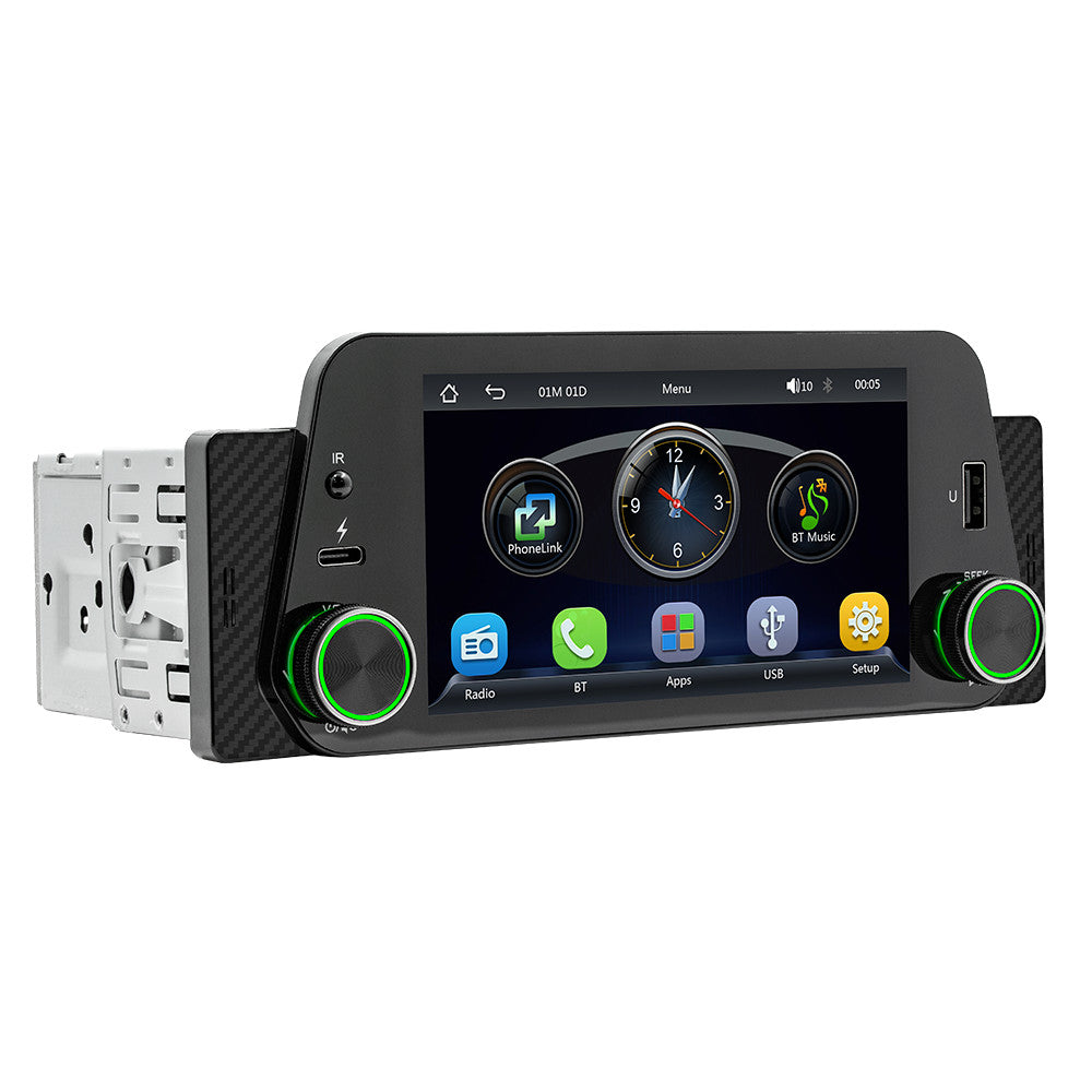 Single Din 5in For Apple Carplay Android Auto Car Stereo Radio Player Camera