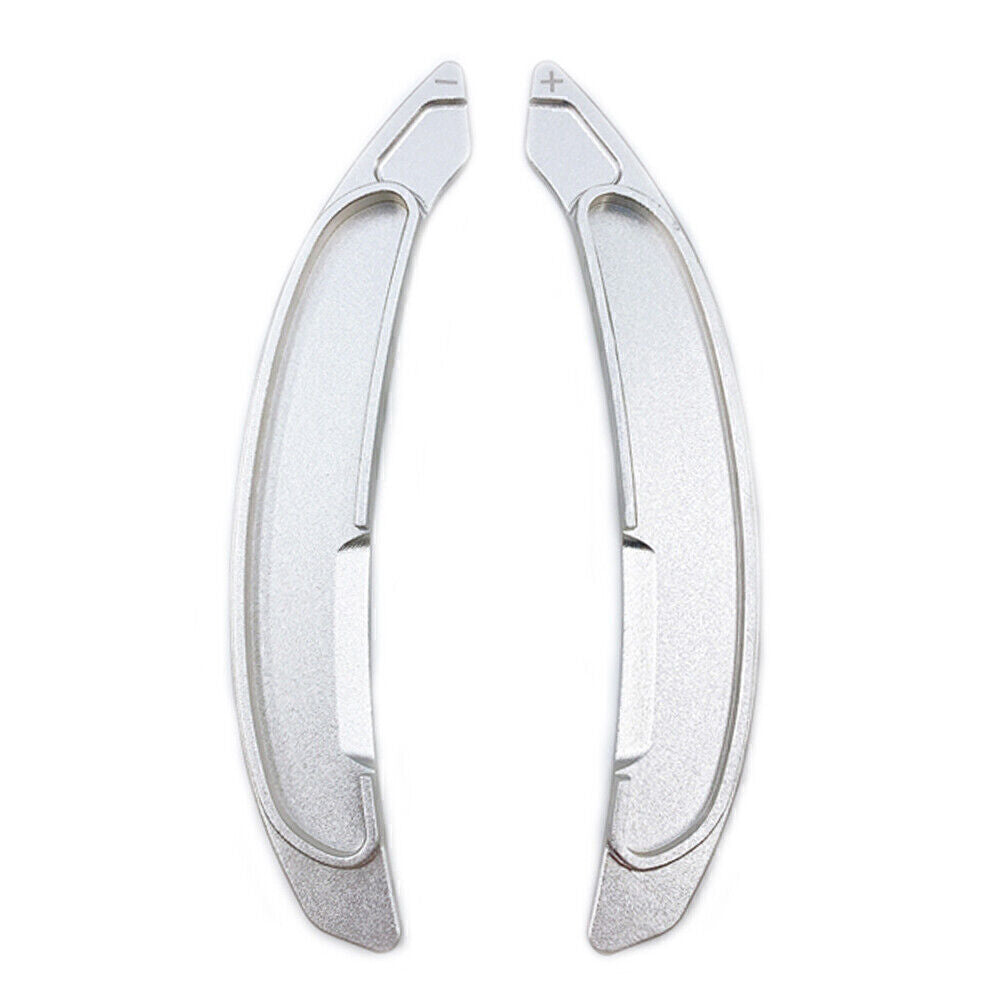 Steering Wheel Shift Paddle Shifter Extension for Mitsubishi Lancer Silver 2PCS