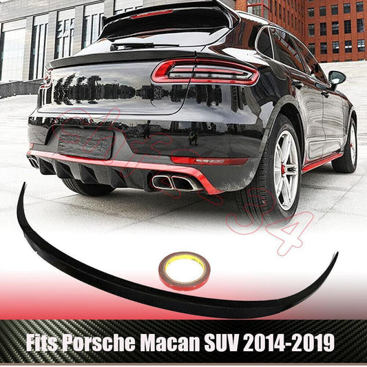 Fit for Porsche Macan 18-2022 ABS Gloss Black Rear Tail Trunk Spoiler Wing Lip