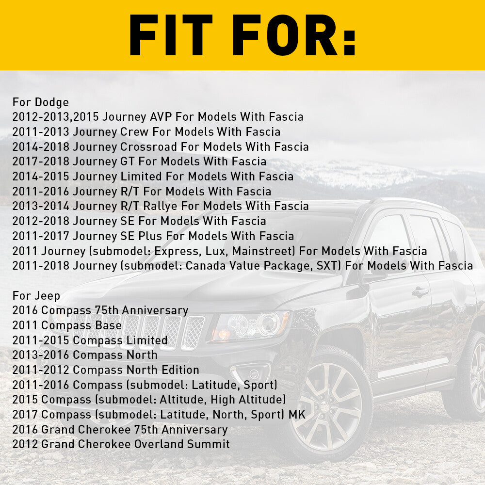 Rear bumper reflector lights (left and right) applicable to for Jeep Grand Cherokee compass 2011 - 2018