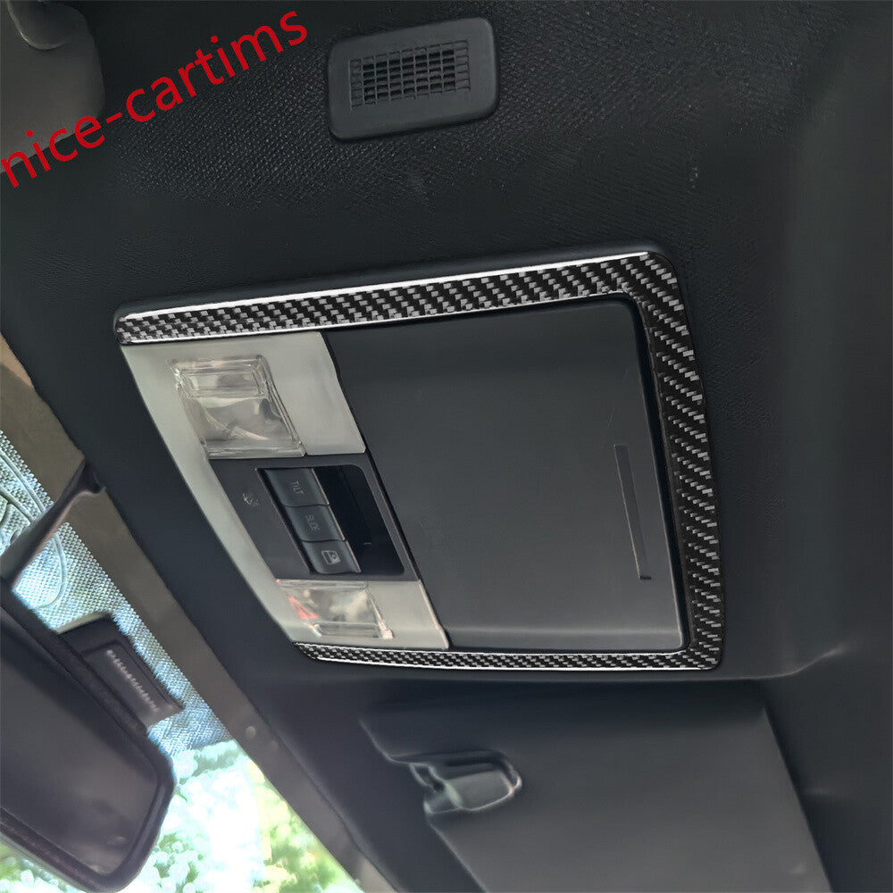 for Ford F150 2009-2014 Inner Front Reading Light Lamp Panel Cover Carbon Fiber