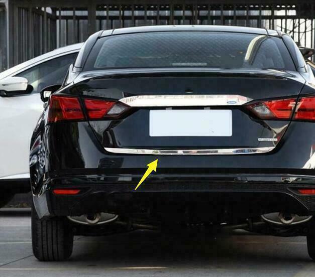 Chrome Rear Door Trunk Tailgate Lid Protection Cover for Nissan Altima 2019-2022