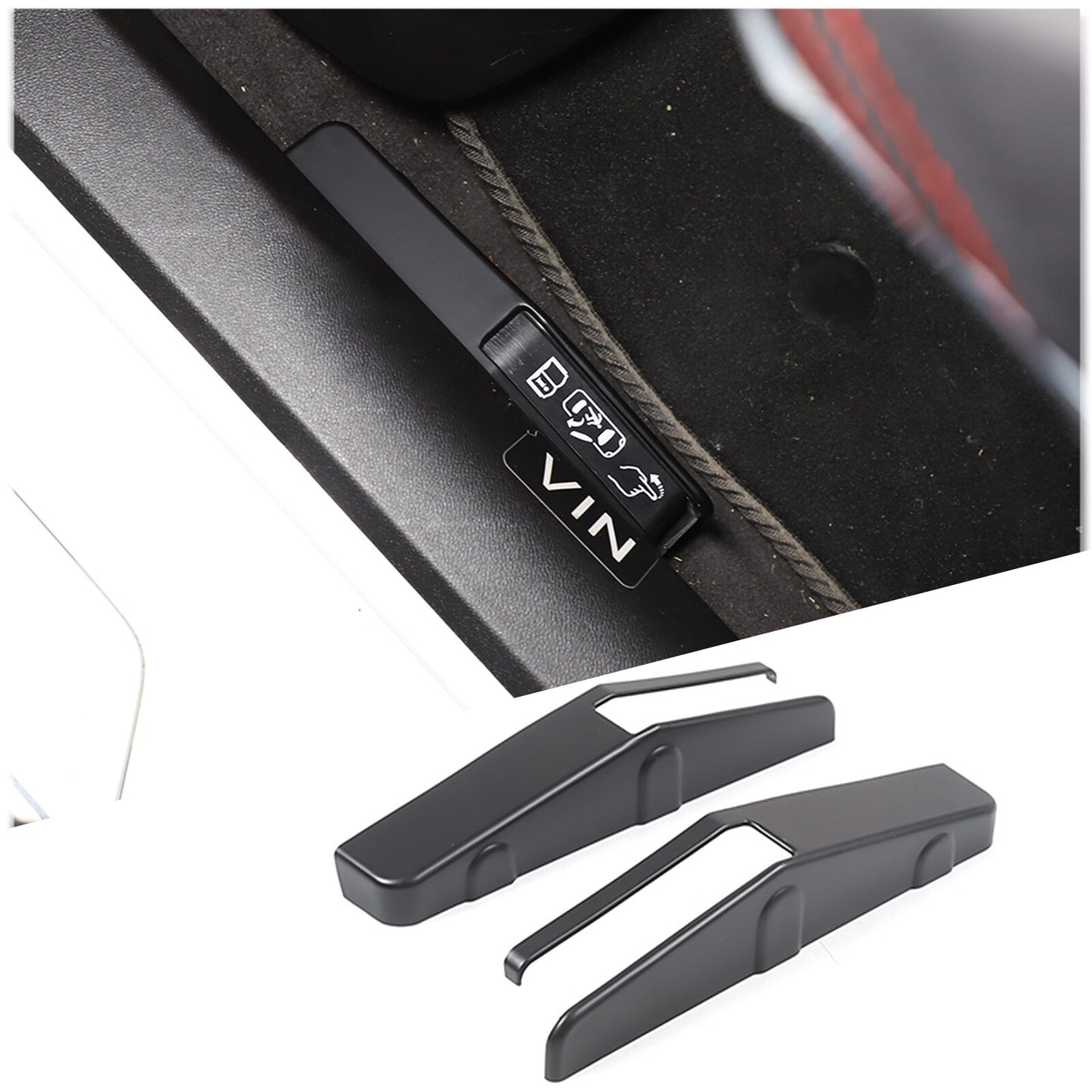 Matte Black ABS Fuel Tank Cap Decorative Sticker for Toyota FJ Cruiser 2007 - 2021