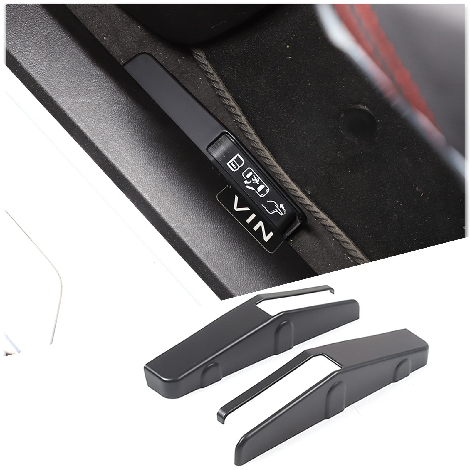 Matte Black ABS Fuel Tank Cap Decorative Sticker for Toyota FJ Cruiser 2007 - 2021