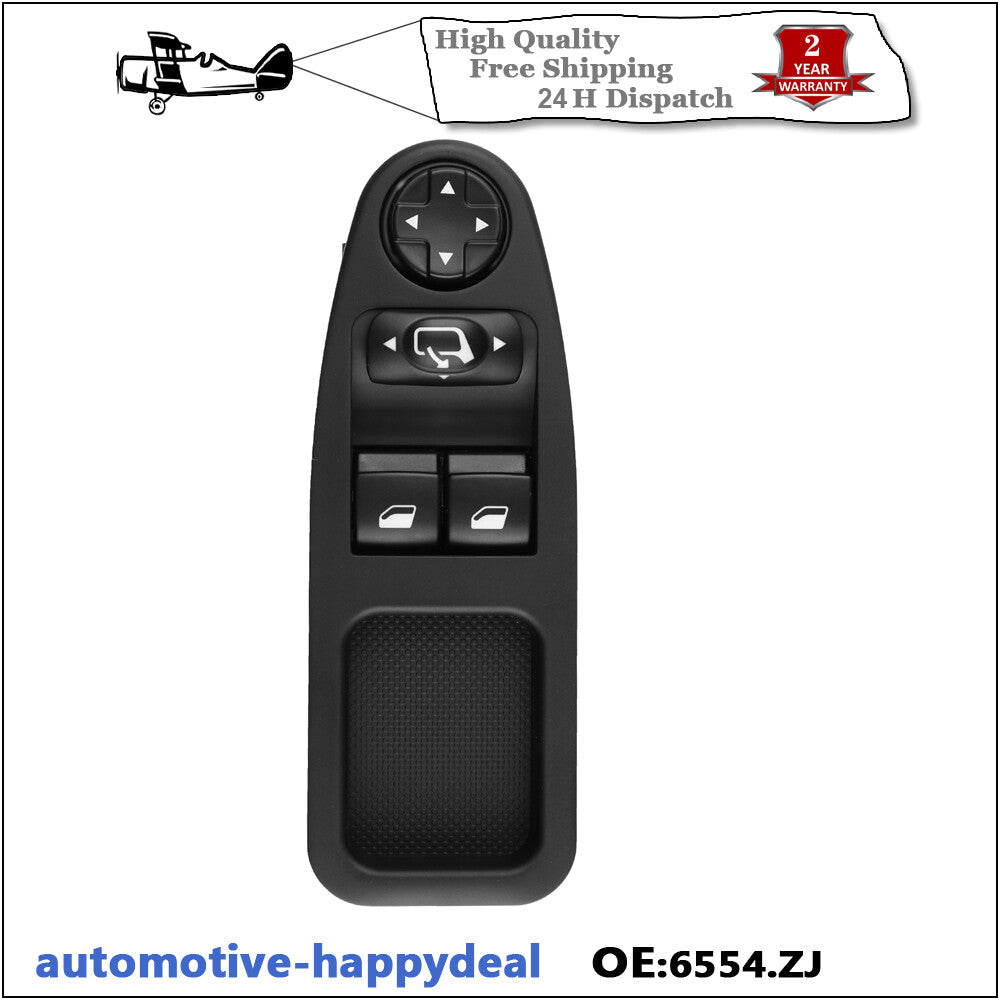 Electric Window (Right Side) Switch for Citroen Dispatch 2.0 HDI [2007-2016]