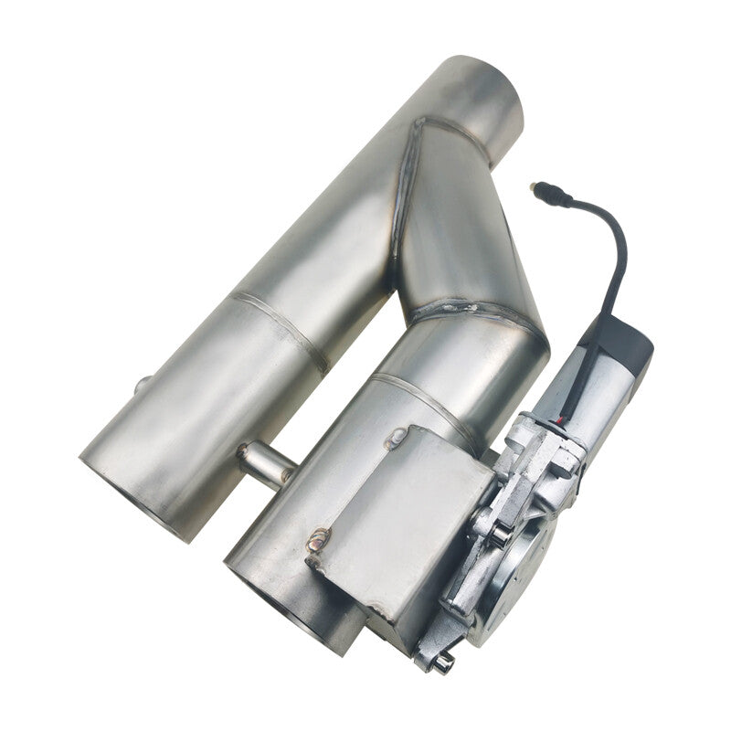 3 Electric Exhaust Dual Valve Control Motor Y Pipe with Remote  Manual Switch