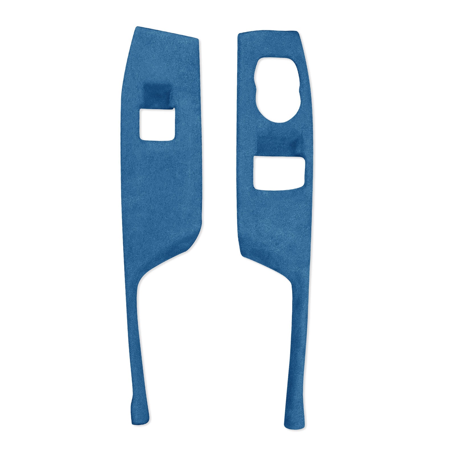 Car Glass Window Lifting Lock Panel Trim for Chevrolet Camaro 2016-20 Blue Suede