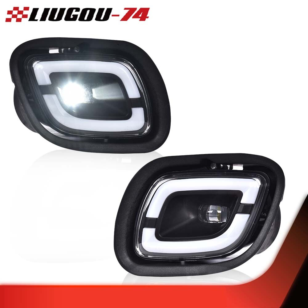 1 PAIR LED FOG light suitable for 2008-2017 freight Cascadia clear/black