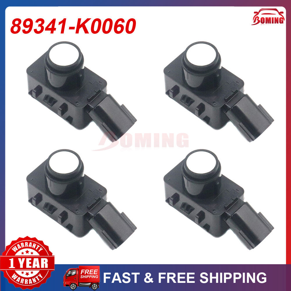 Pack 4pcs 89341-K0060 New White PDC Parking Sensor for Toyota for Camry for Sienna Venza