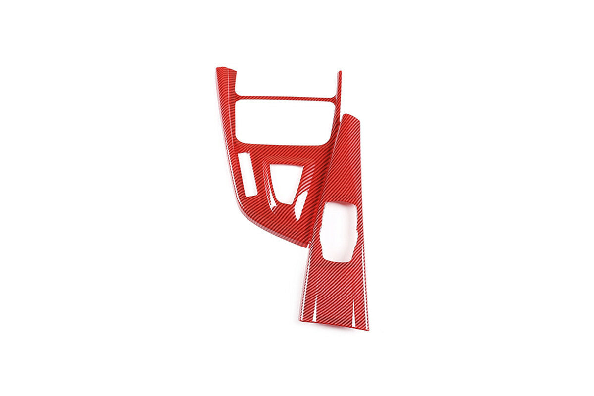 Red Carbon ABS Central Control Gear Shift Trim for BMW 3 4 Series F30 GT 2013-19
