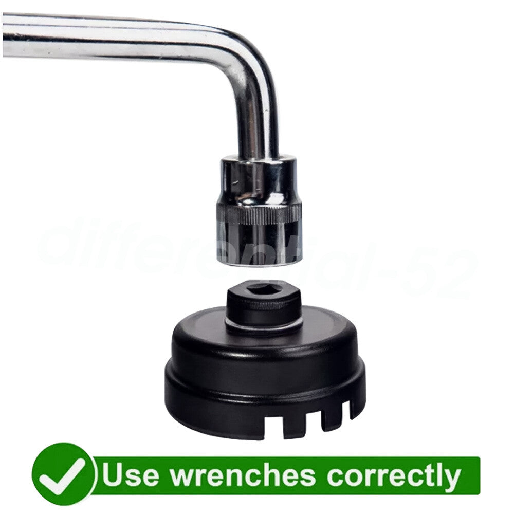 for Toyota for Lexus Oil Filter Cap Wrench Cup Socket Remover Tool 64MM 14 Flutes