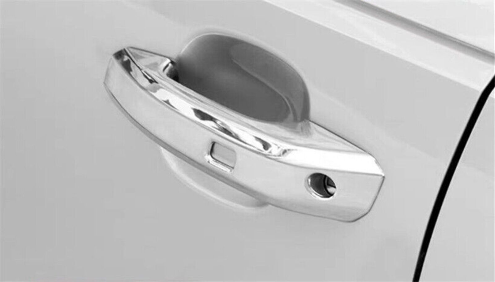 4X Chrome Exterior Outside Door Handle Molding Trim Cover for Audi Q5 2018-2024
