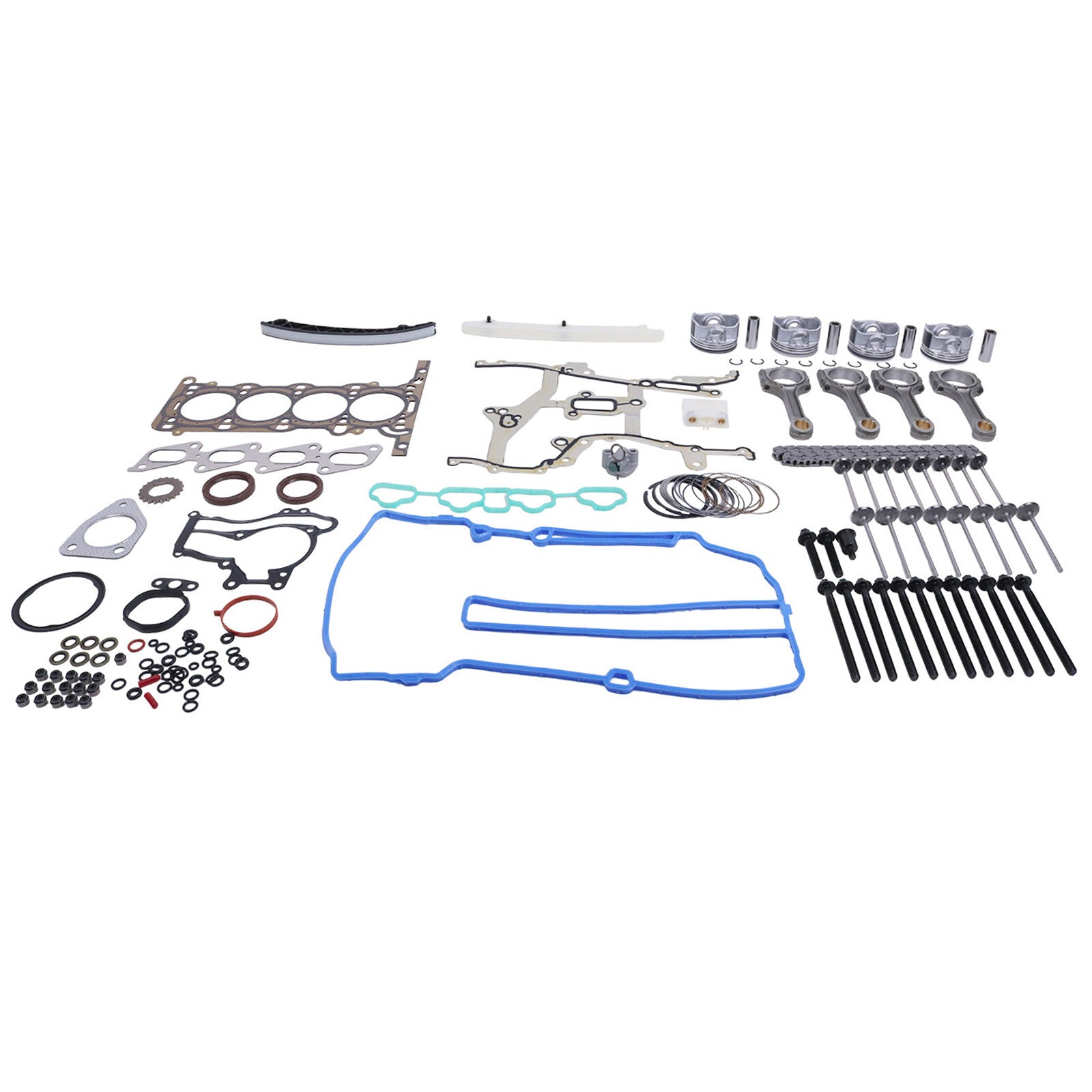 Engine Pistons Overhaul Rebuild Kit - Con Rods For 11-16 for Chevy for Cruze for Buick 1.4L