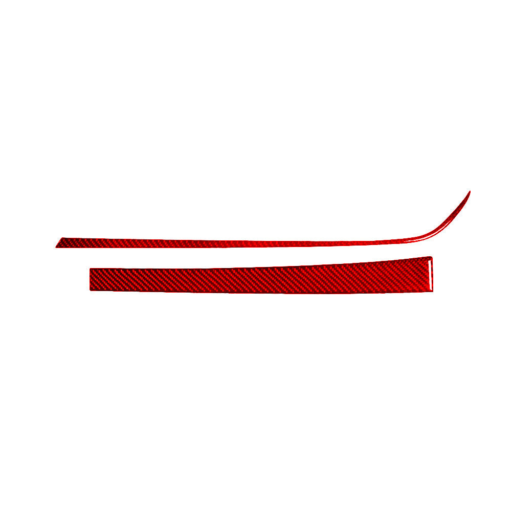 Red Dashboard for Co -pilot Cover Strip Carbon Fiber for Chevrolet Camaro 2016-2018