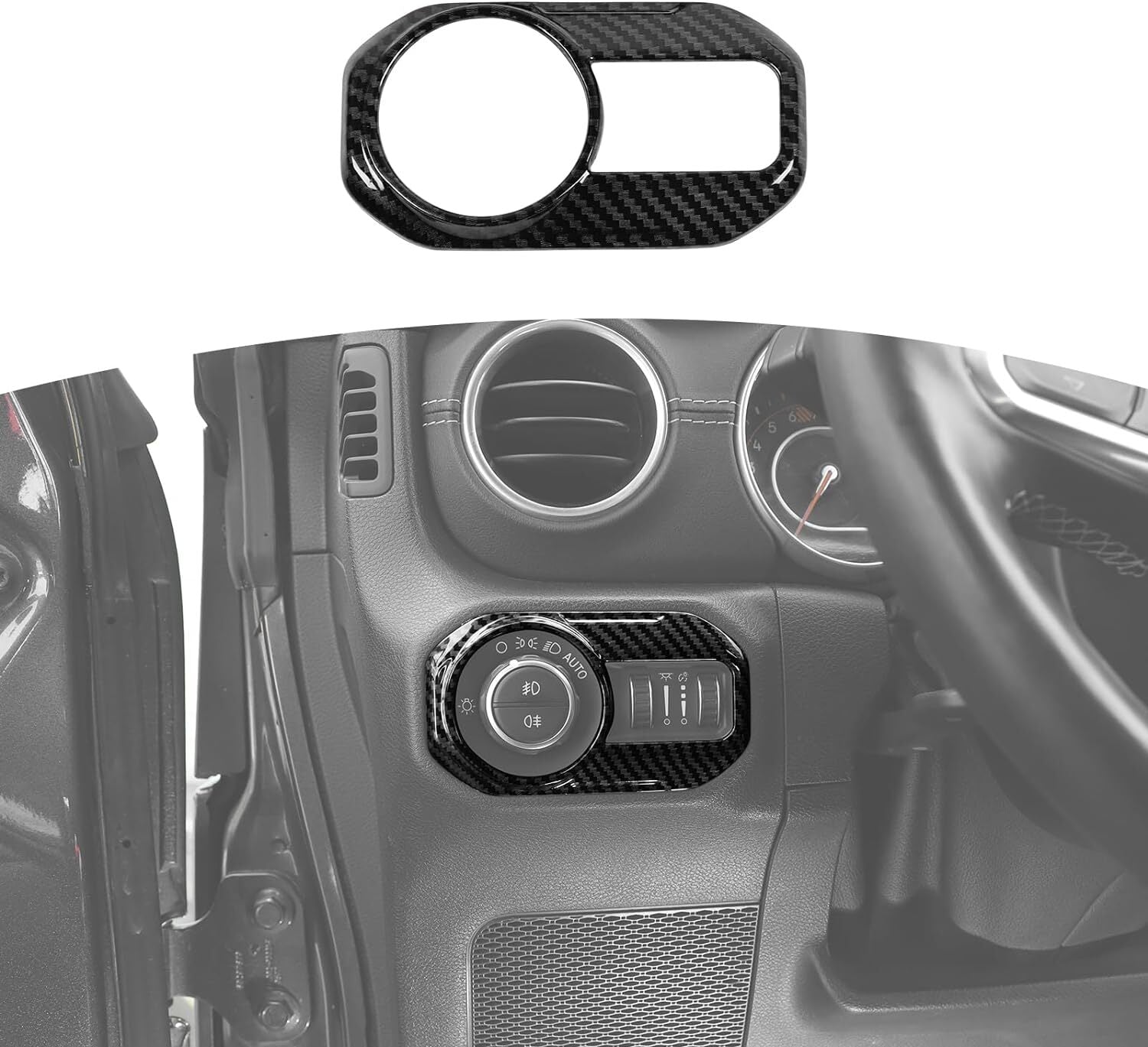 for Jeep for Wrangler JL 18-24 Headlight Switch Button Panel Cover Trim multicolor