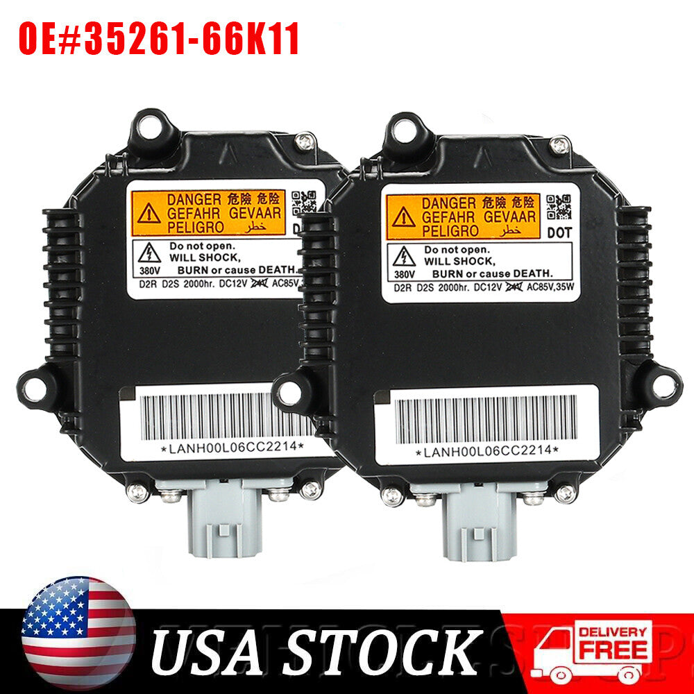 Two HID xenon lamp ballasts suitable for Infiniti EX35 G37 2008-2012 M35 M45 2006-2009
