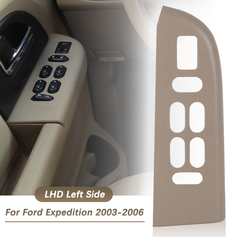 Front Driver Door Panel TAN Window Switch Bezel Fit for Ford Expedition 2003-2006