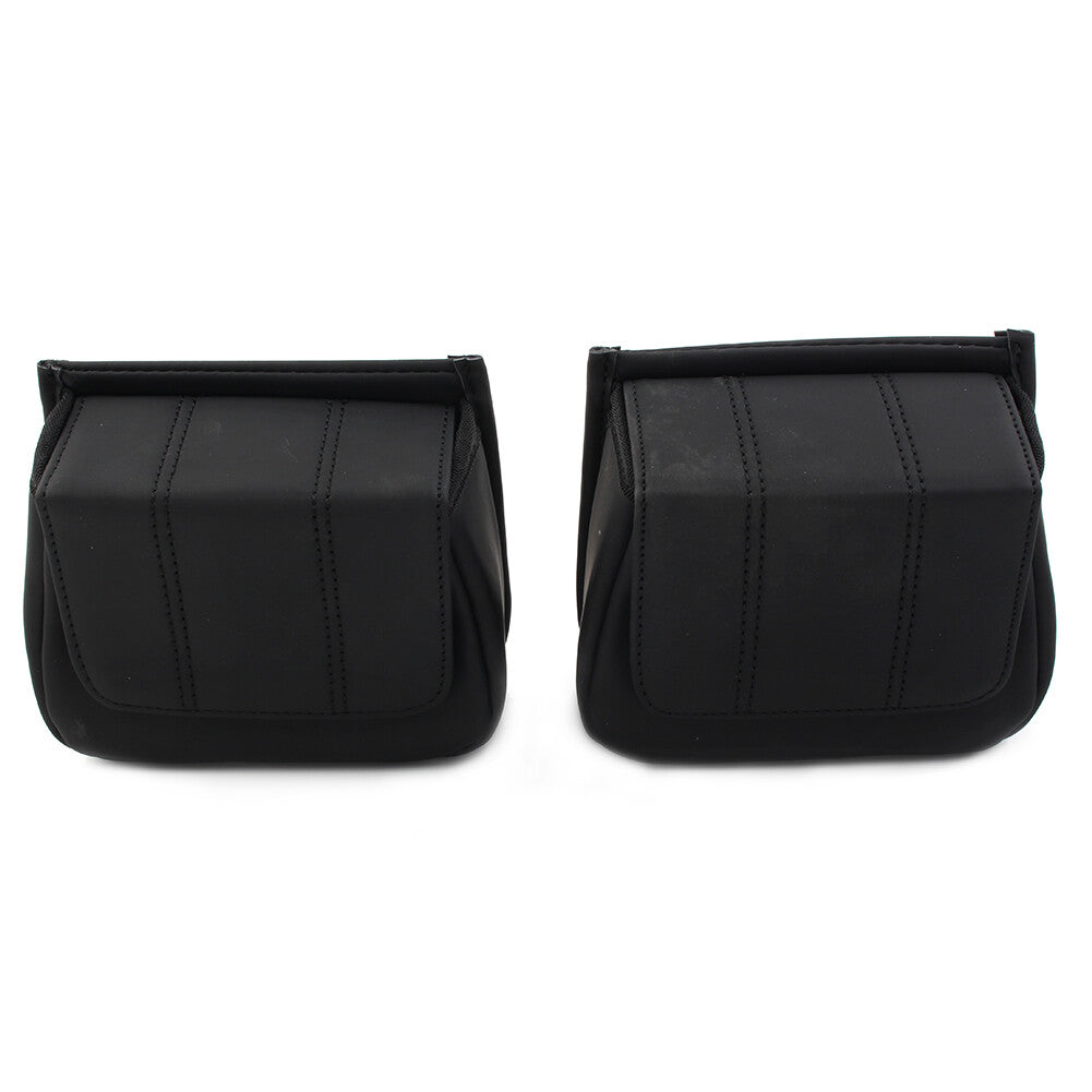 for Harley Touring 96-13 Road Street Glide Fairing Lower Door Pocket Bags Black
