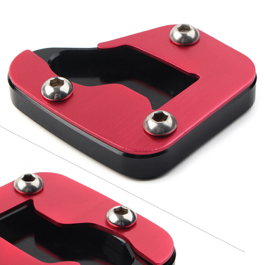 Motorcycke Kickstand Sidestand Enlarge Plate Pad for SUZUKI HAYABUSA 08-19 Red