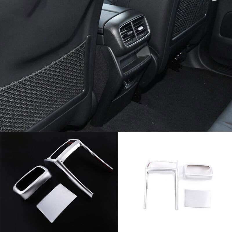 for Mercedes-Benz GLE 2020-23 Matt Silver Back Row Air Outlet Vent Cover Trim 3P