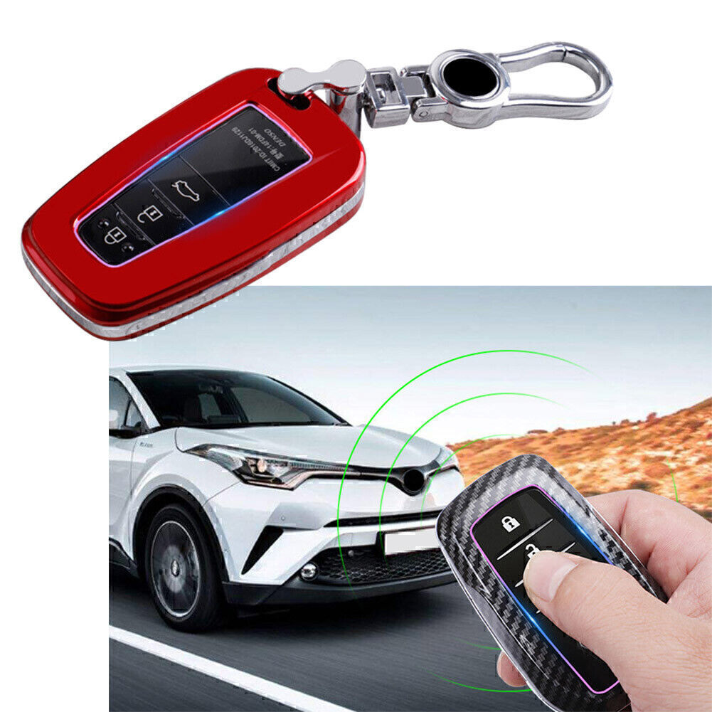 Schl¨¹ssel H¨¹lle Geh?use Case Cover Ersatz Rot f¨¹r Oyota for Camry for Corolla C-HR Prado