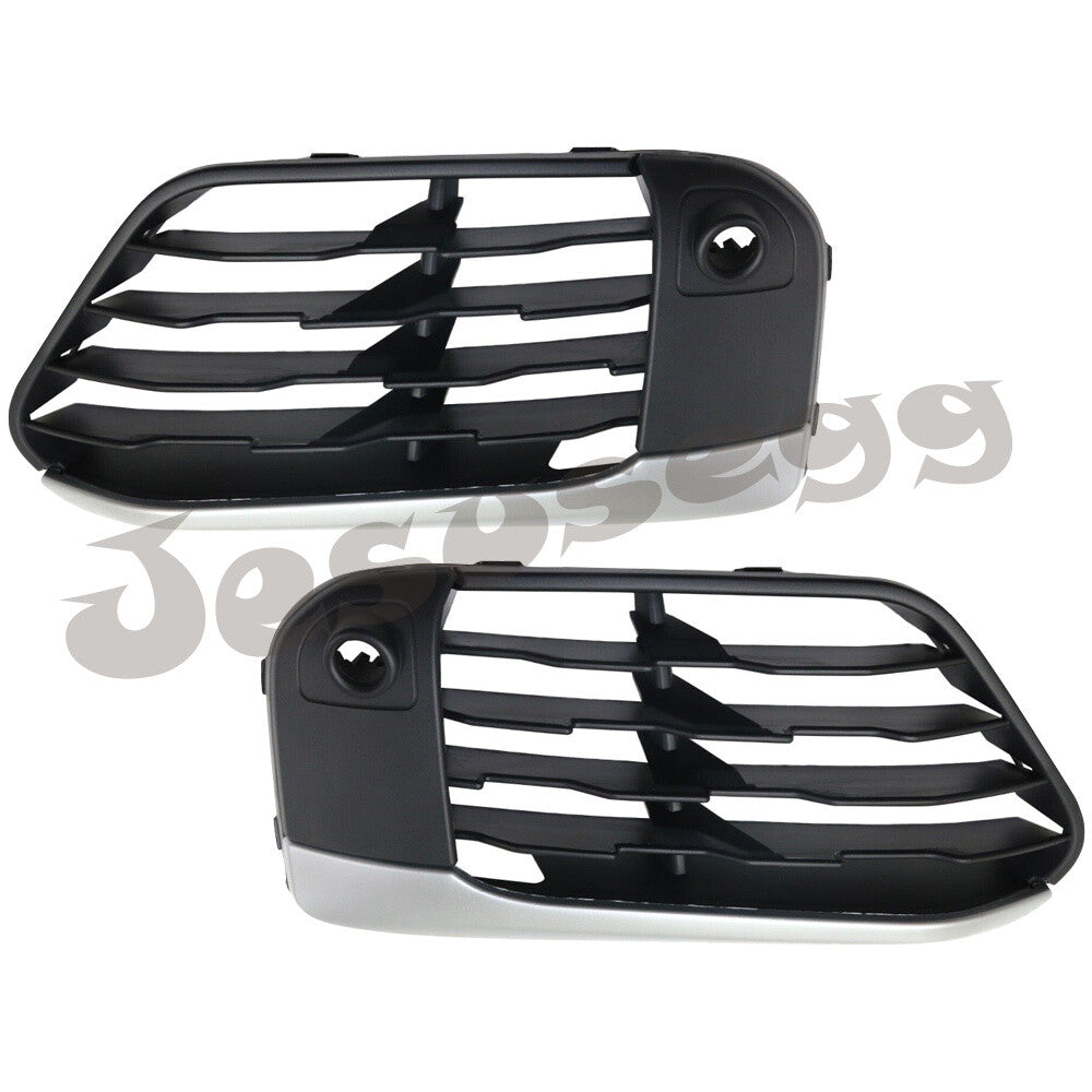 Front RHLH Bumper Cover Grille for BMW F48 X1 2016 2017 2018 2019 Matte Black