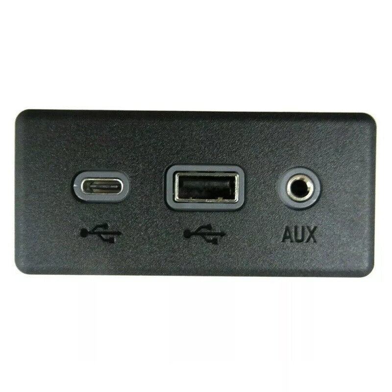 1352985 USB port suitable for Chevrolet USB ports, made of corrosion-resistant ABS material, black.