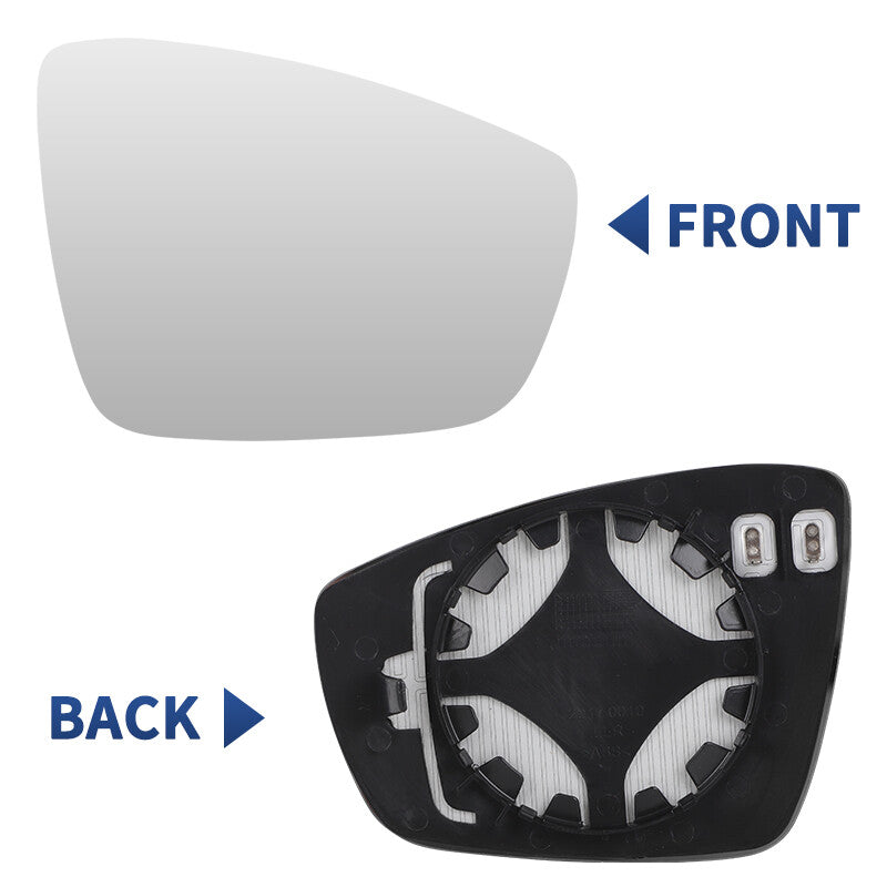 New Left Driver Side Heated Mirror Glass Convex Base Plate For 2010-2017 for VW POLO