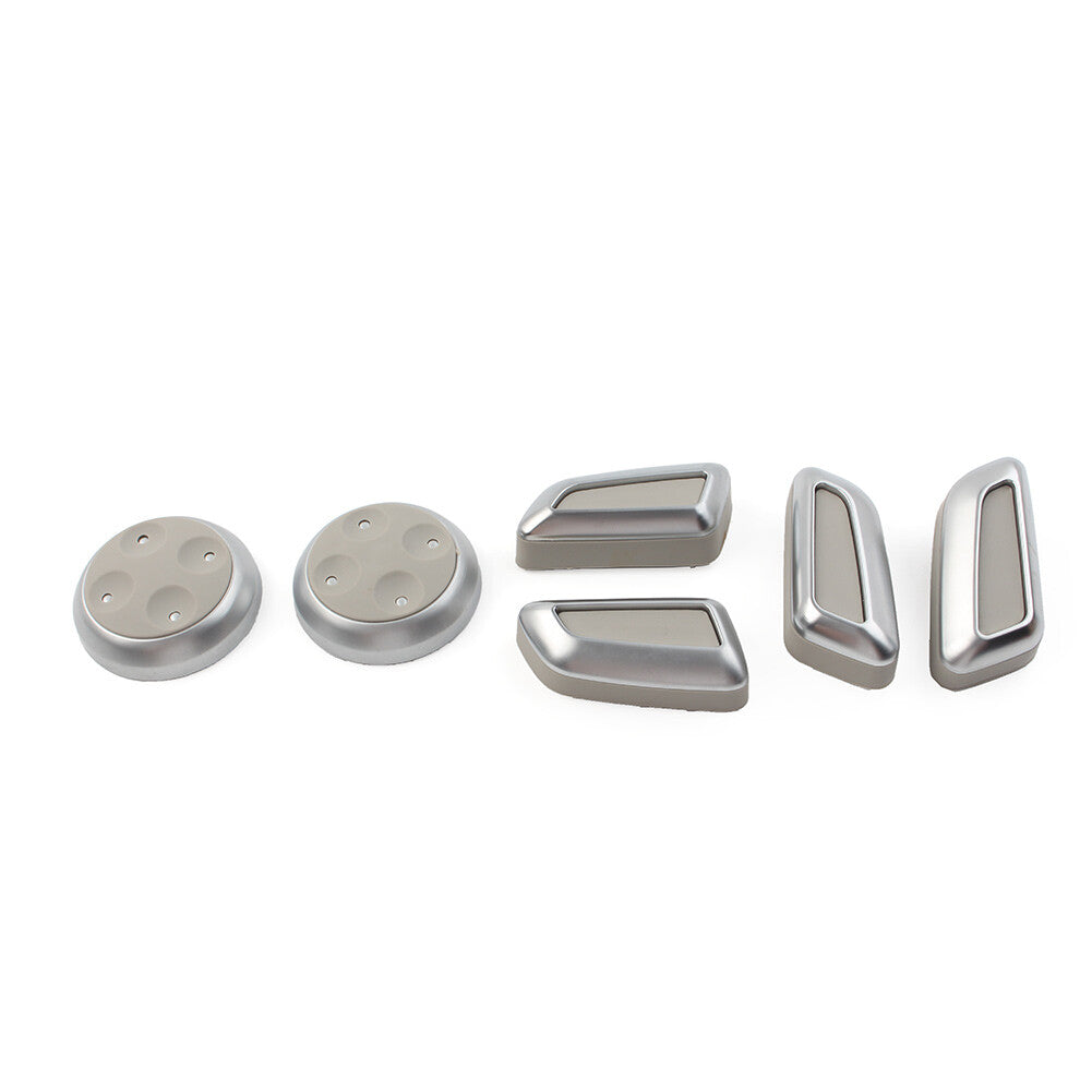 for Audi A3 A4 A5 A6 A7 Q3 Q5 Car for Seat Switch Adjustment Button Cover Kit Grey