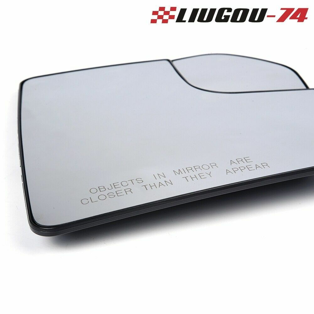 Mirrored glass with spotter, passenger side fits 15-18 for Ford F150 pickup truck, USA.
