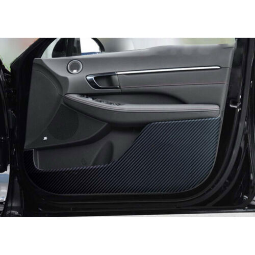 for Hyundai Sonata 2020-2023 Carbon Fiber PU Inner Door Anti-kick Panel Stickers