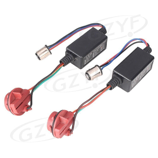 Warning CANBUS 1157 LED Decoder Light Bulb Error Free Load Resistor Socket 2pcs