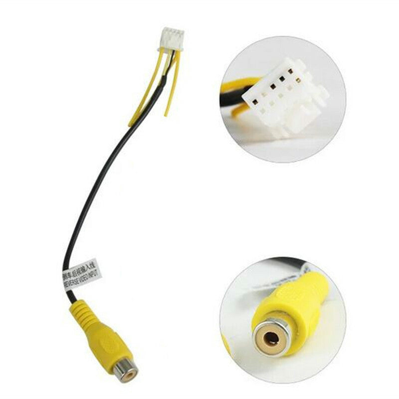 10 Pin RCA Camera Video Input Cable Adapter Wiring Connector For Android Radio