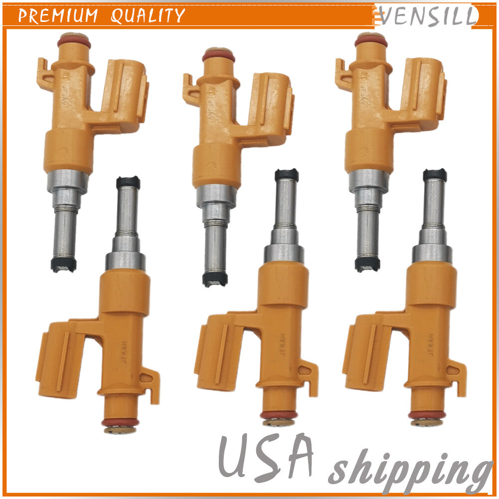 6X Fuel Injector for Toyota Highlander for Sienna Tacoma 2016-2020 RX350 23250-0P100
