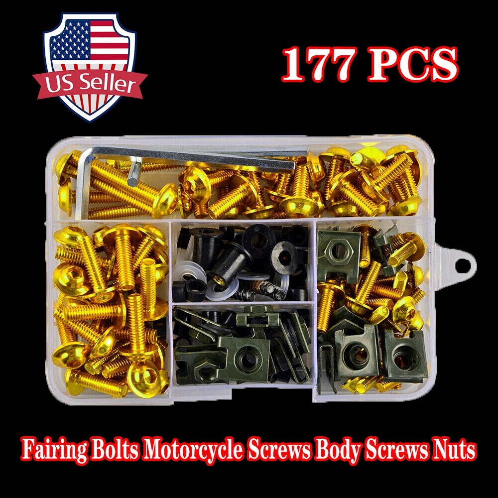 Fit for Kawasaki for Honda M6 M5 195X Motorcycle Complete Fairing Bolt Screws Kit
