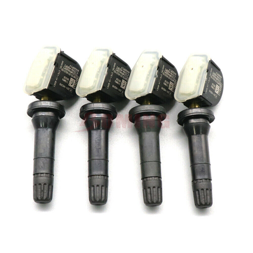 4 new TPMS tire pressure sensors, model number 13598772, for Chevrolet for GMC , for Buick , and for Cadillac .