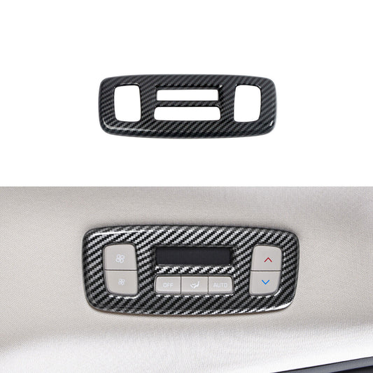 for Kia Carnival 22-43 Carbon Fiber ABS Rear Roof AC Button Frame Cover Trim 1P