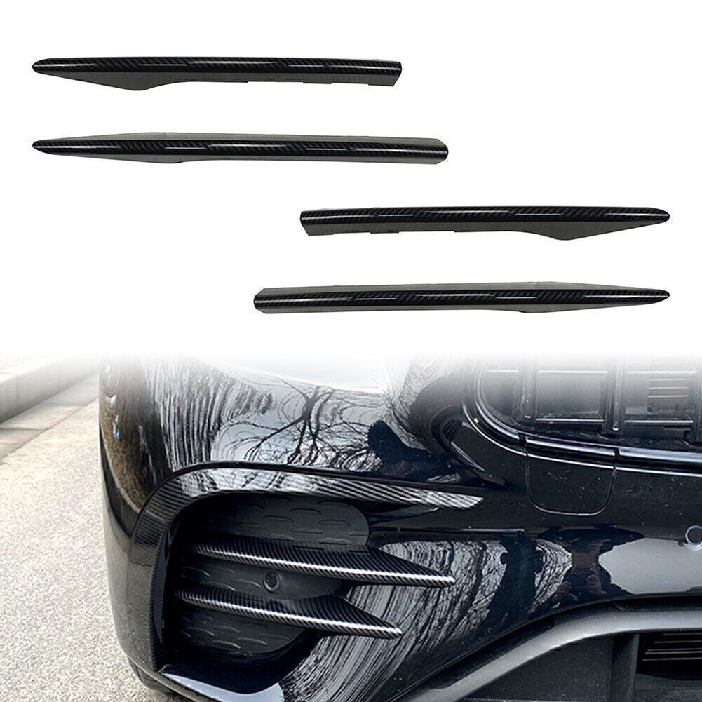 Carbon Fiber Front Fog Light Decorative Trim Fit for Mercedes-Benz E Class W213 E260