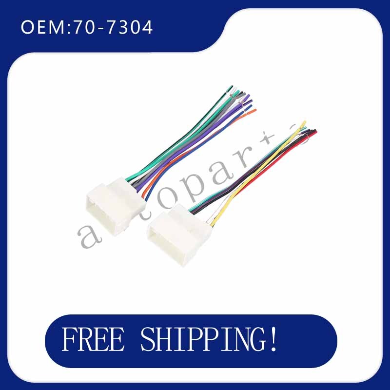 70-7304 CD Player Wiring Harness Radio Adapter Suit for Hyundai for Elantra Set of 2