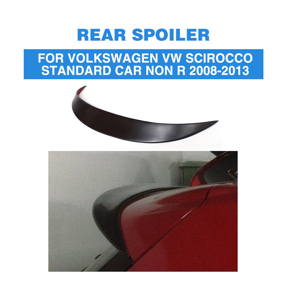 Unapinted FRP Rear Roof Trunk Spoiler Wing for Volkswagen Scirocco Non R 08-13