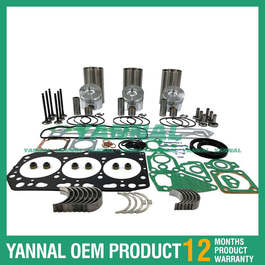 Overhaul engine rebuild kit for Yanmar 3TNV88 3D88E S3D88E-5