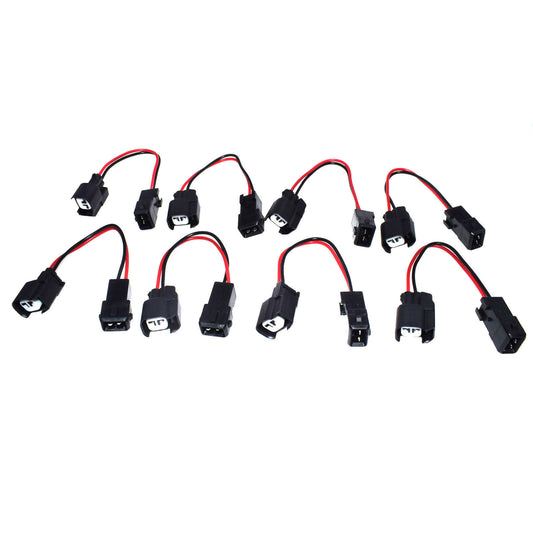 Set of 8 INJECTOR ADAPTOR HARNESS EV1-EV6 Engine wire harness plug Connector NEW