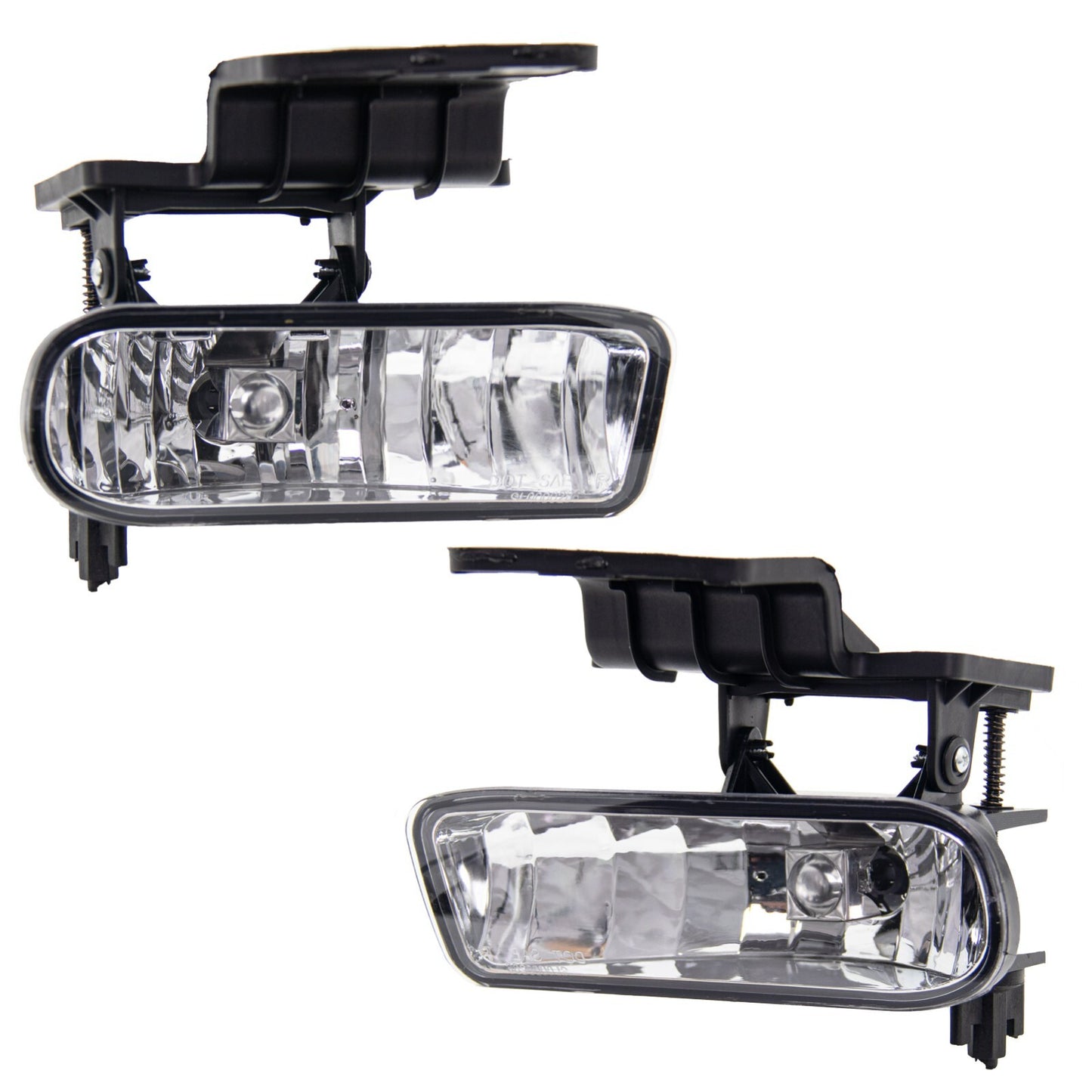 Fog lights compatible with 99-02 for Chevrolet Silverado and 2000-2006 Tahoe Suburban fog lights (transparent).